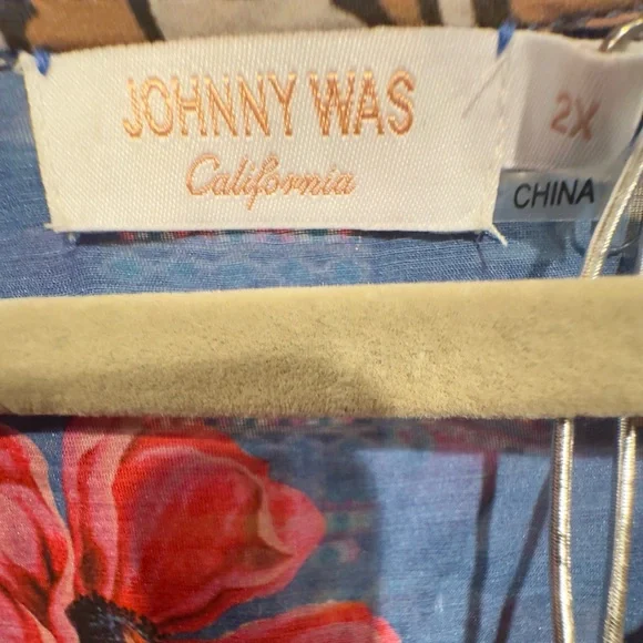 NWT Johnny Was Sz 2X Bella Lace-up Maxi Kaftan - Picture 10 of 10